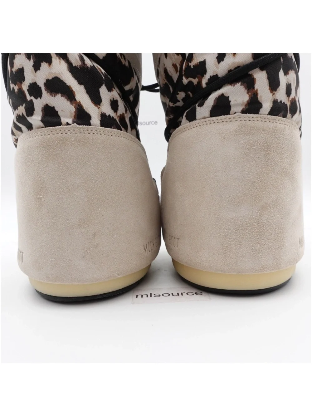Moon Boot Icon Suede Snow Boots Light Leopard